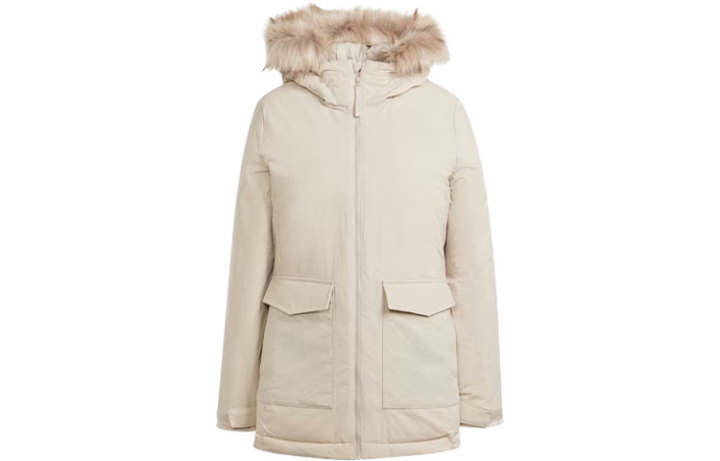 Adidas Adidas faux-fur hooded jacket
