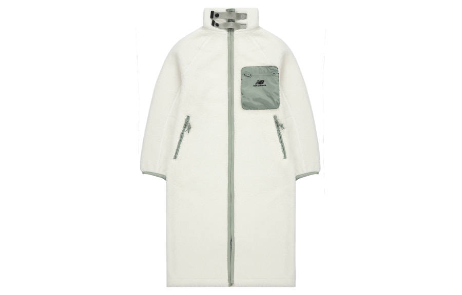 New Balance New Balance Velvet Jackets Women's White Stand Collar Moderate