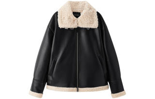 PEACEBIRD Leather Jackets Women's Thickened And Fleece Lined Biker Jacket