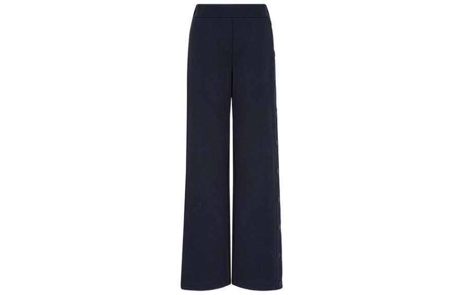 EMPORIO ARMANI Casual Pants Women's Black Moderate Straight Fit Pants