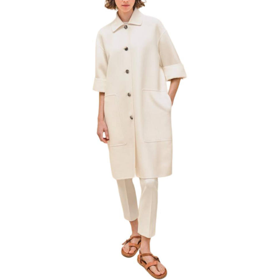HERMES HERMES SS24 Coats Women's White