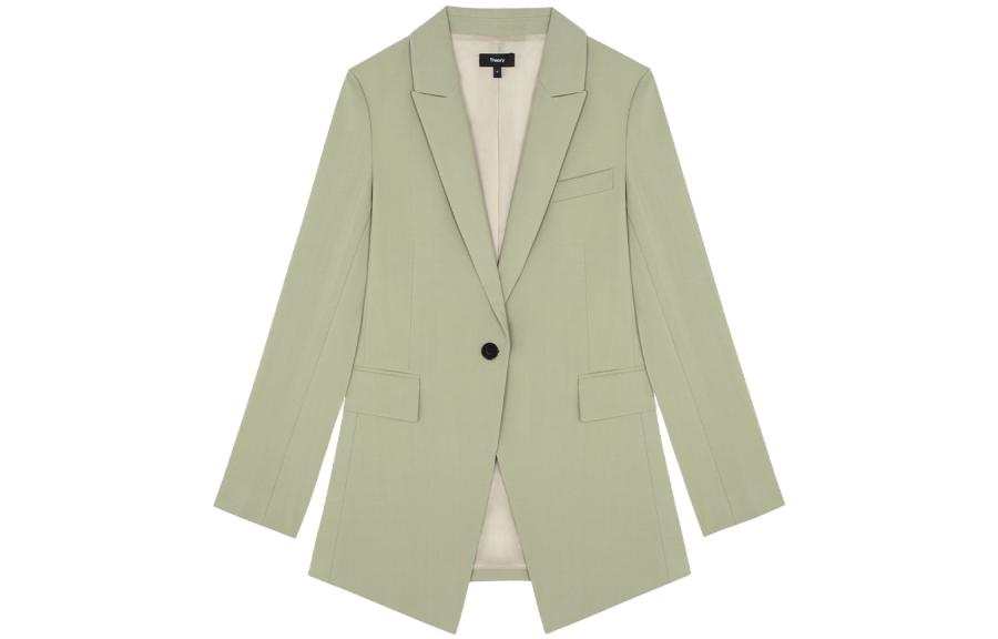 THEORY Business Suits Women's Soft Grass Color Suit Collar Moderate Other