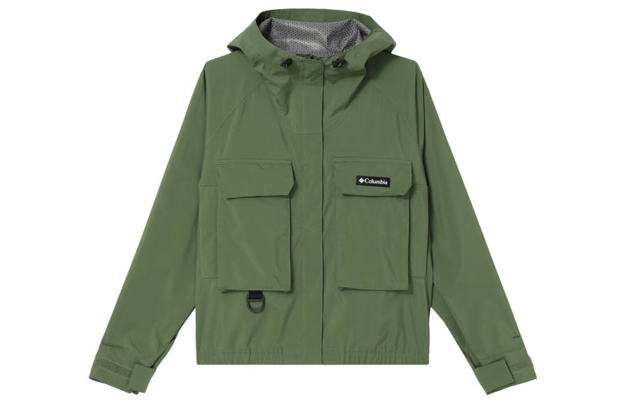 Columbia Waterproof And Windproof Windbreaker Jacket Women's Green