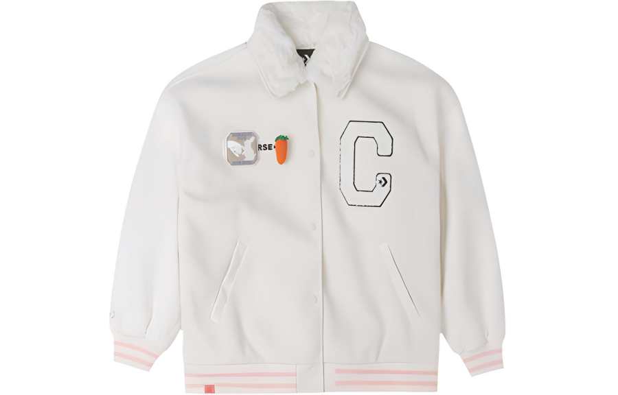 Converse CNY Baseball Jacket Women's Milk White