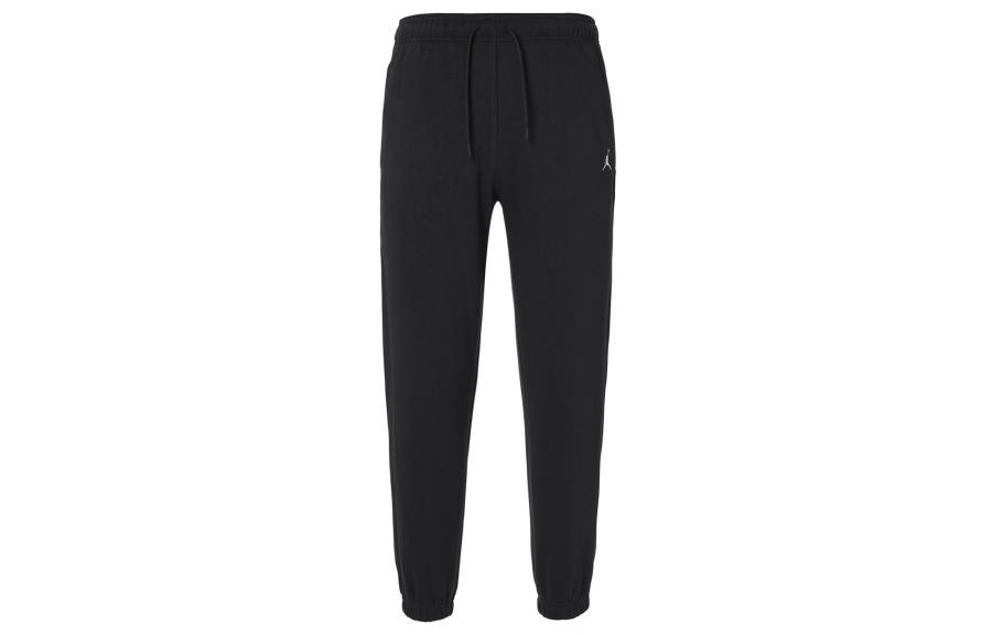 Jordan Jordan Casual Pants Women's Black Thickened And Fleece Lined Cuffed Pants