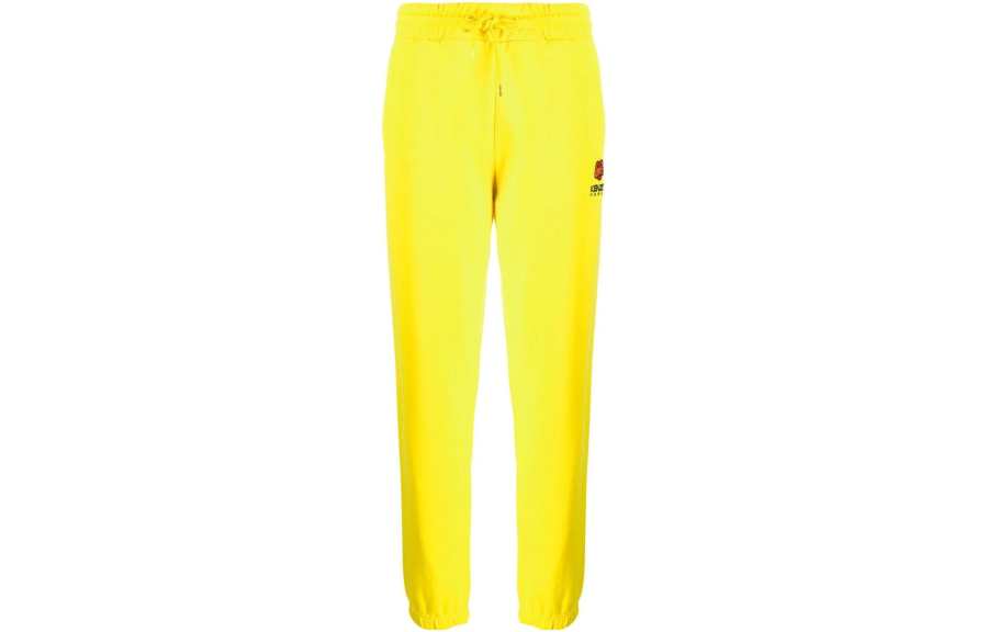 KENZO Boke Flower Series FW22 Knitted Sweatpants Women's Yellow