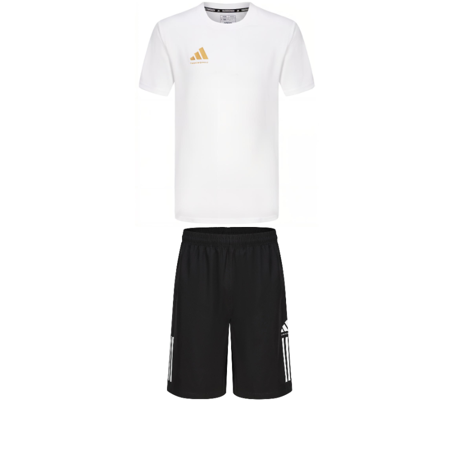 Adidas Adidas Taekwondo Casual Sportswear Men's Set White+Black