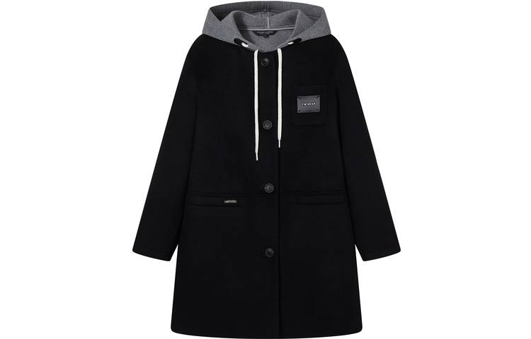 Teenie Weenie Coats Women's Black Hooded Moderate