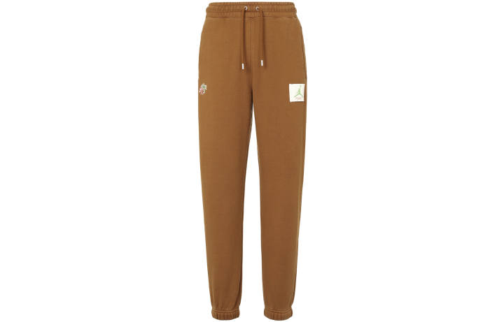 Jordan Jordan X TITAN Knitted Sweatpants Women's Tea Brown Moderate Cuffed Pants
