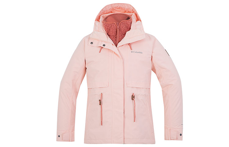 Columbia Waterproof And Windproof Windbreaker Jacket Women's Pink