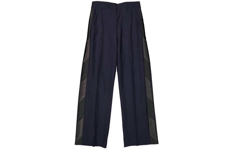Burberry FW23 Casual Pants Women's Marine Blue