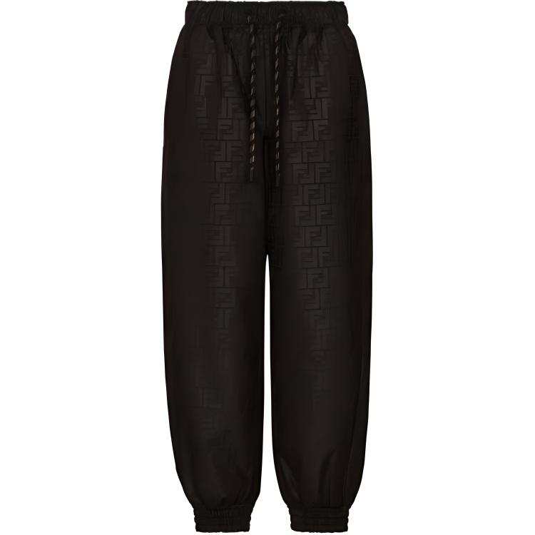 FENDI FW21 Knitted Sweatpants Women's Black