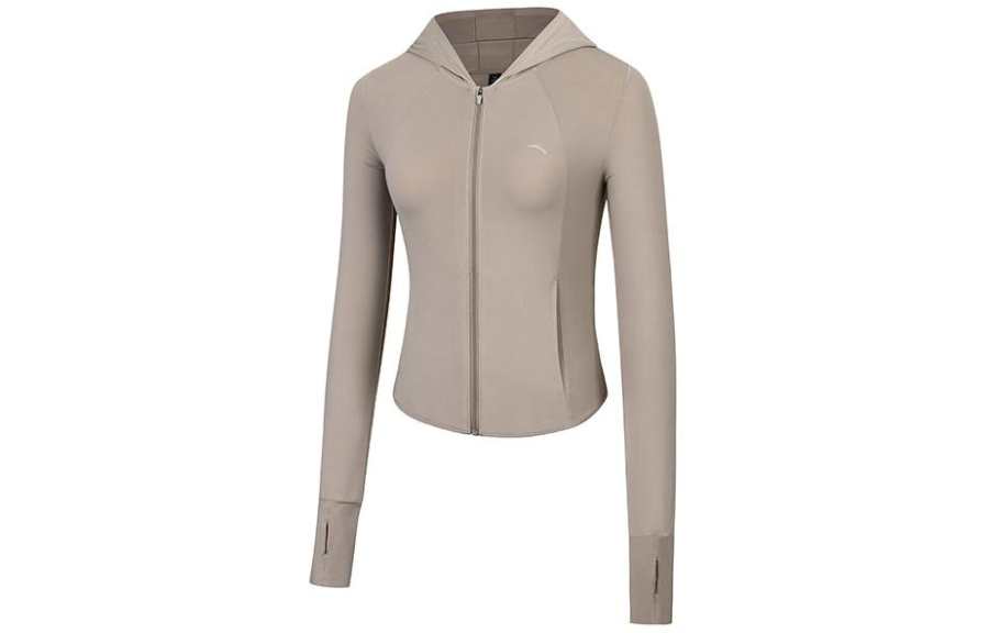 Anta Variety Training Collection Cooling UV Protection Sun Protection Clothing Women's Linen Gray