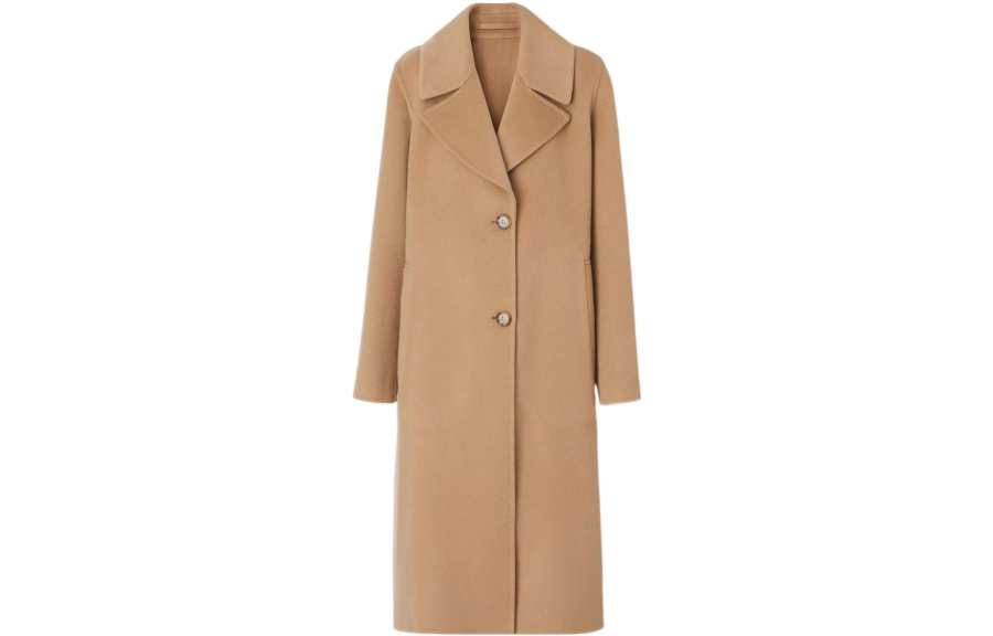 Burberry Velvet Jackets Women's Camel Lapel Moderate