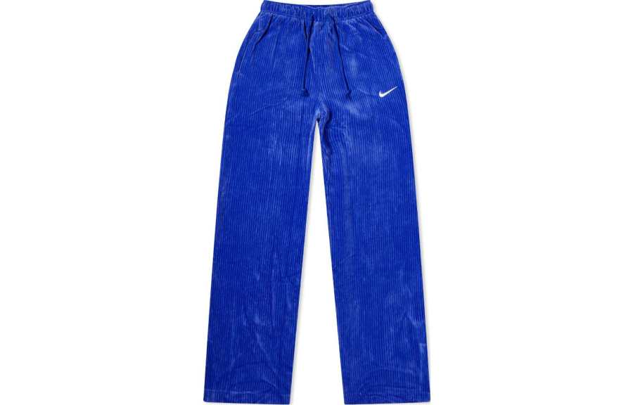 Nike Nike Knitted Sweatpants Women's Blue Moderate Straight Fit Pants