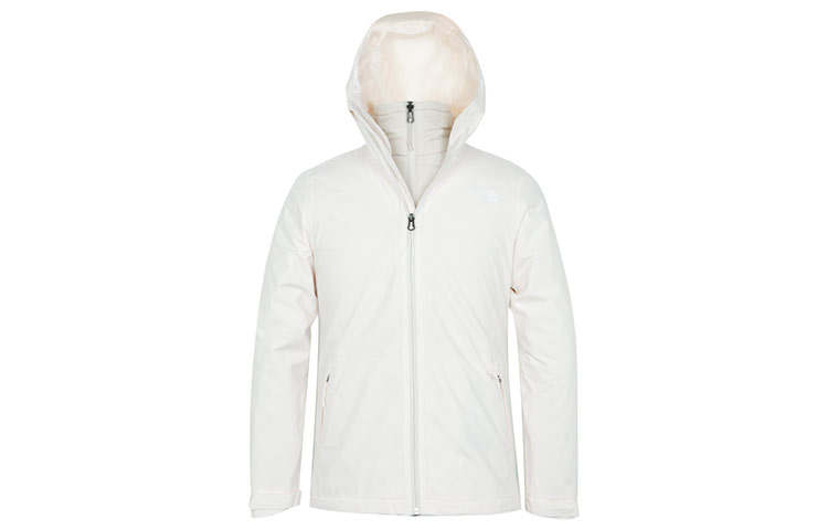THE NORTH FACE Windbreaker Jackets Women's Ecru Hooded Moderate