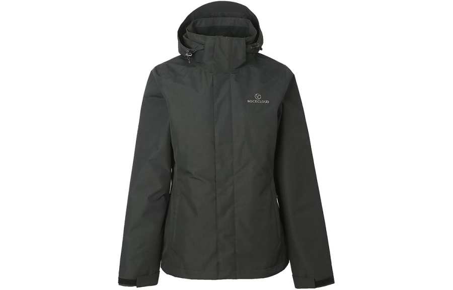 Rock Cloud Waterproof, Windproof, Breathable, And Abrasion Resistant Windbreaker Jacket Women's Obsidian Black