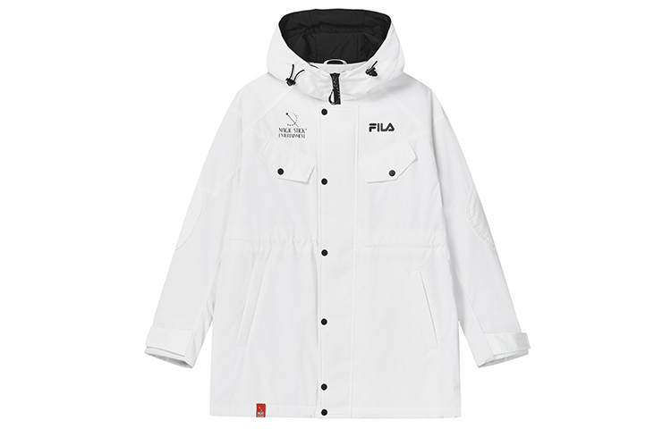 FILA Puffer Jacket Winter Women's Standard White