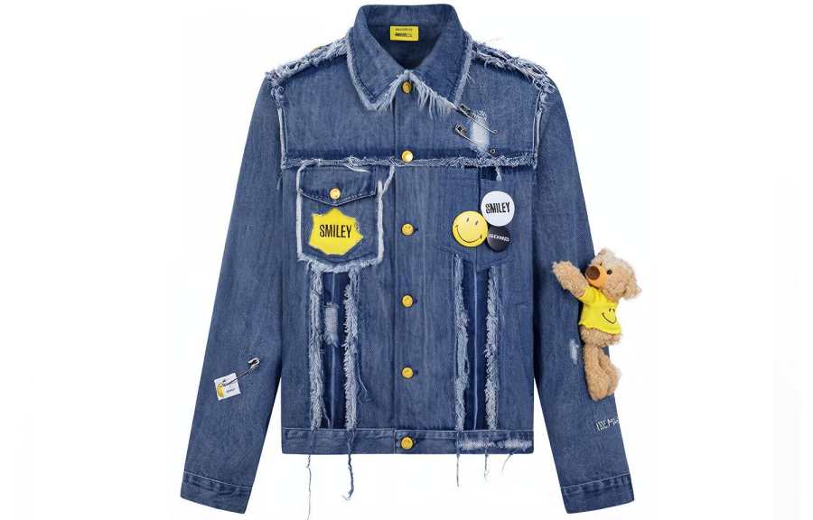 13 DEMARZO SMILEY Denim Jacket Women's