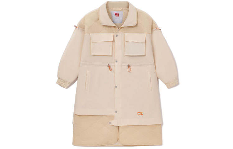 Li-Ning Li Ning Puffer Jacket Winter Women's Beige