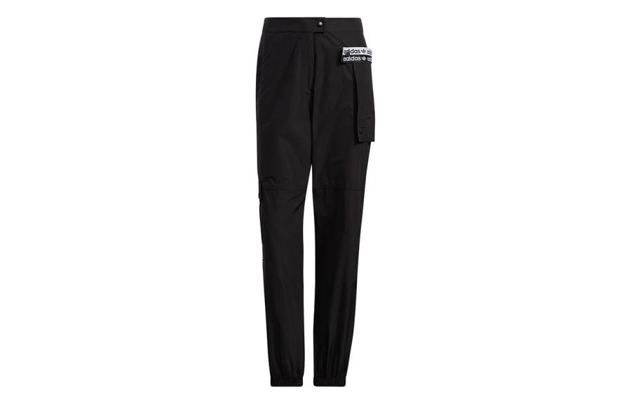 Adidas Originals R.Y.V Knitted Sweatpants Women's Black Moderate Straight Fit Pants