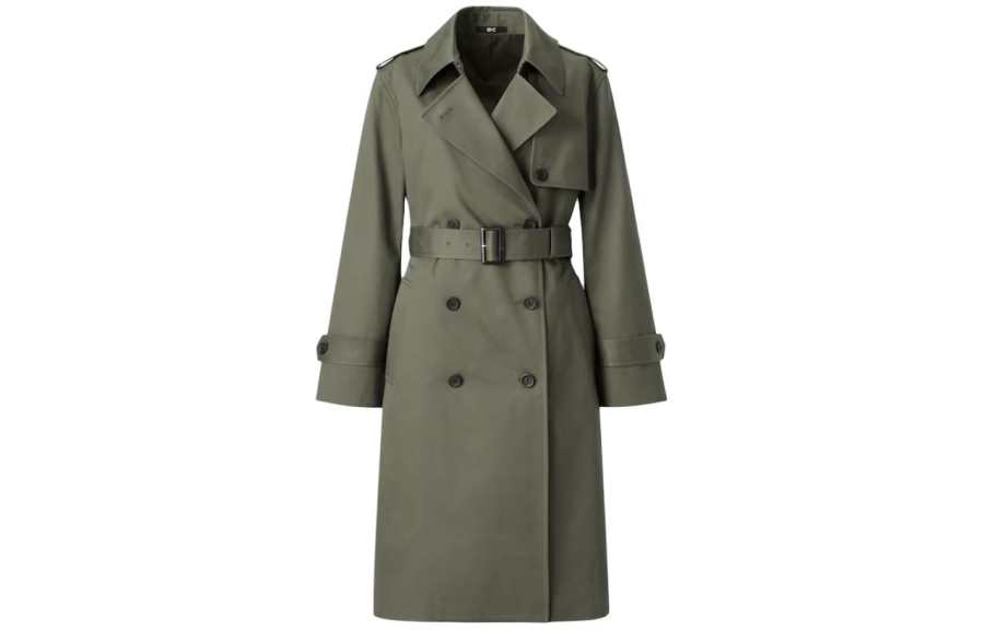 UNIQLO Trench Coat Women's Olive