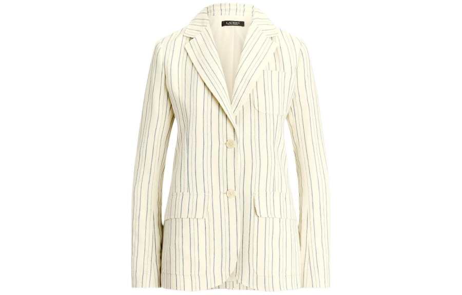 Lauren Ralph Lauren striped two-button jacket
