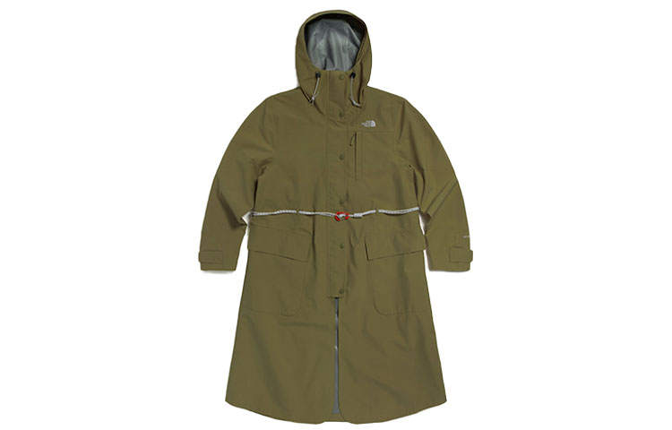THE NORTH FACE Urban Exploration Waterproof And Breathable Abrasion Resistant Windbreaker Jacket Women's Green