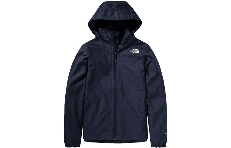 THE NORTH FACE Windbreaker Jackets Women's Blue Hooded Moderate