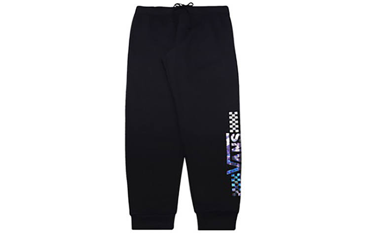 Vans Cuff Print Fleece Lined Knitted Sweatpants Women's Black