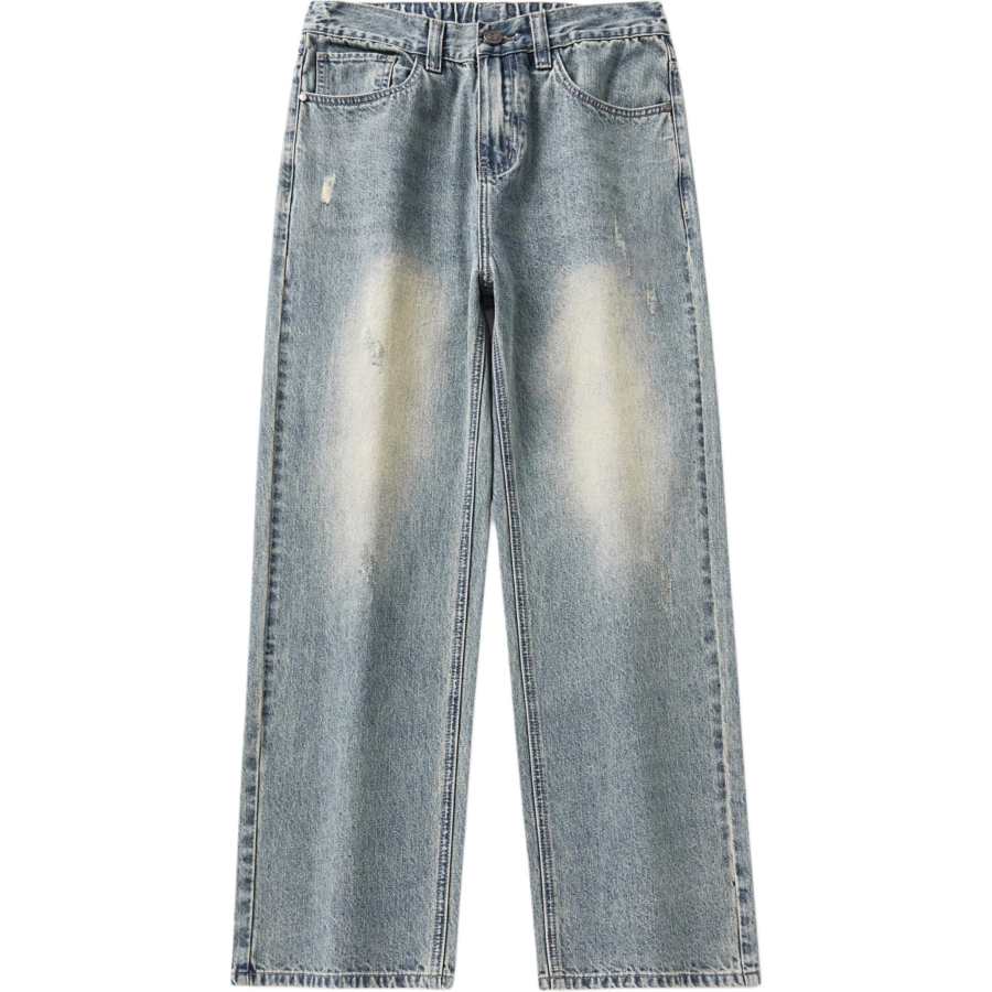 Jeep Jeans Unisex Light Blue Moderate Straight Fit Pants