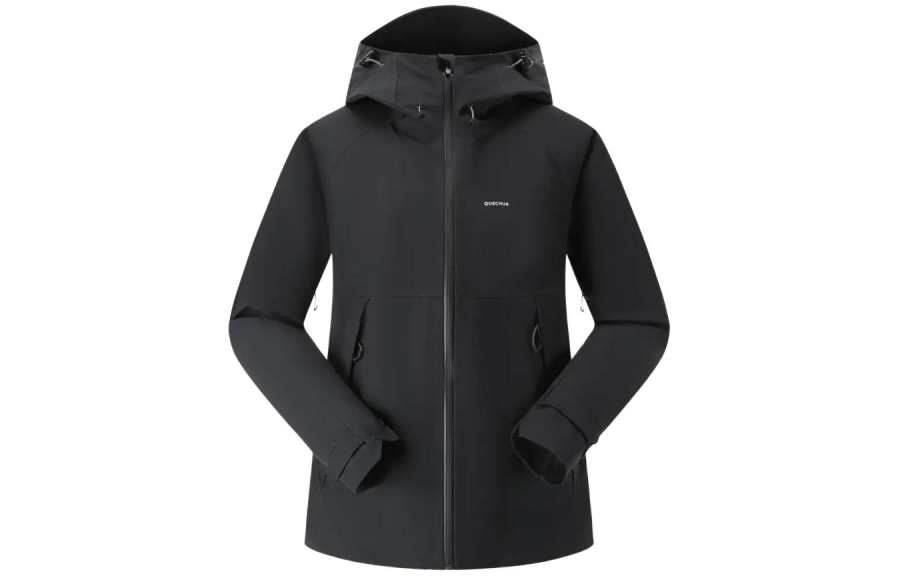 DECATHLON MH500 Waterproof, Windproof, And Breathable Windbreaker Jacket Women's Black