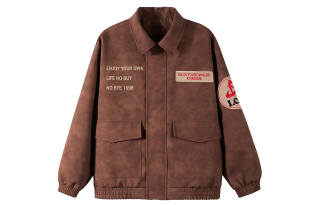 ICH MODE Leather Jackets Unisex Lapel Moderate Biker Jacket