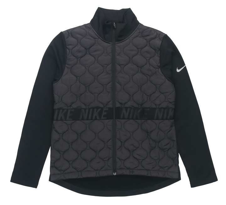 Nike Nike Puffer Jackets Women's Black Stand Collar Moderate Quilted Padded Jacket
