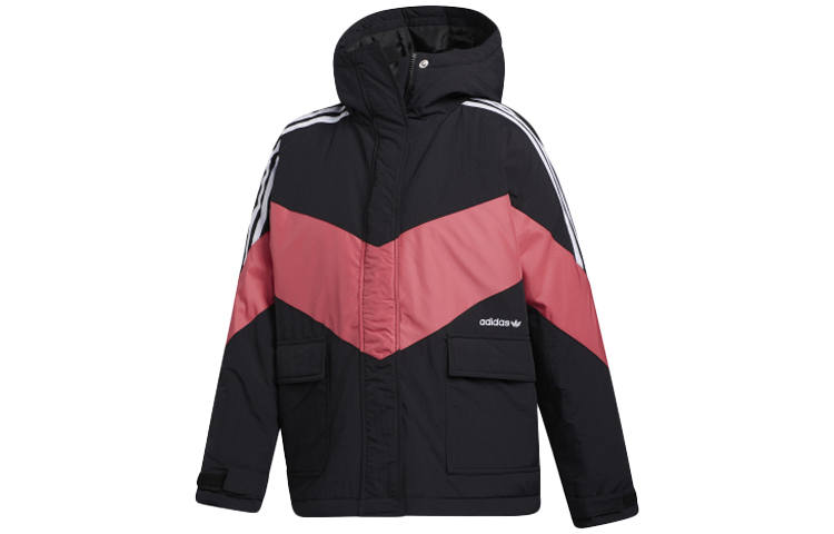 Adidas Originals Puffer Jackets Women's Black Hooded Moderate Other