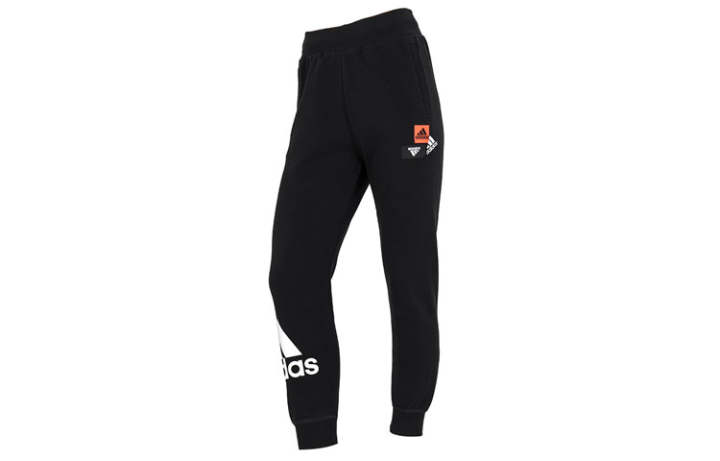 Adidas Adidas Knitted Sweatpants Women's Black Moderate Cuffed Pants