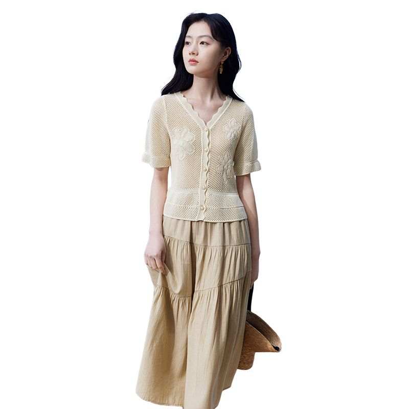 XIANGYING Knitwear Women's Light Yellow