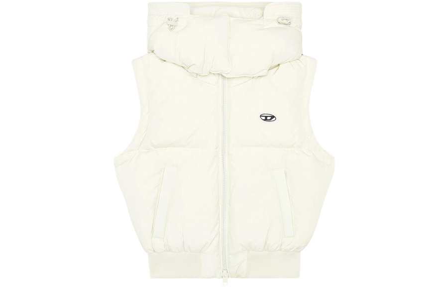DIESEL Vests Women's White Detachable Hood Moderate Other