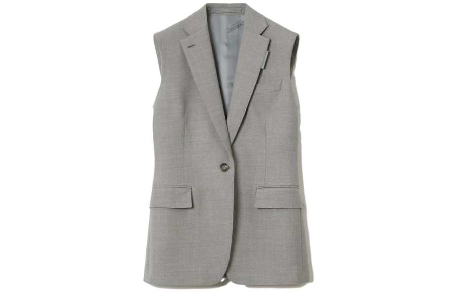 Burberry Vests Women's Gray V Neck Moderate Other