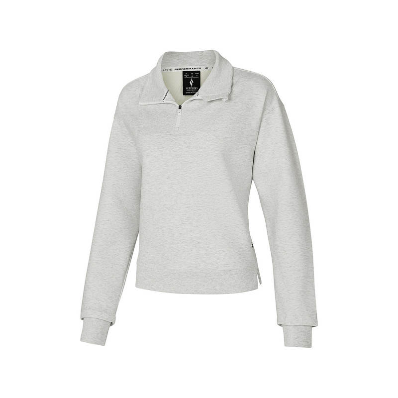 Skechers Comfortable Sports Collection Sweatshirt Women's Light Heather Gray