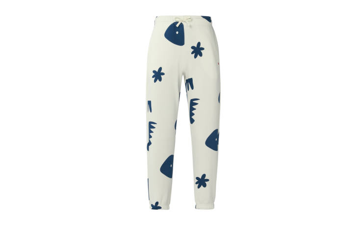 Jordan Jordan MIA LEE Knitted Sweatpants Women's White Moderate Cuffed Pants