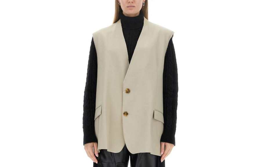 MM6 Maison Margiela V Neck Sleeveless Vest