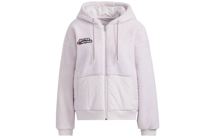 Adidas Neo X SESAME STREET Sesame Street Co Branded Collection Puffer Jackets Women's Pink Hooded Moderate Other