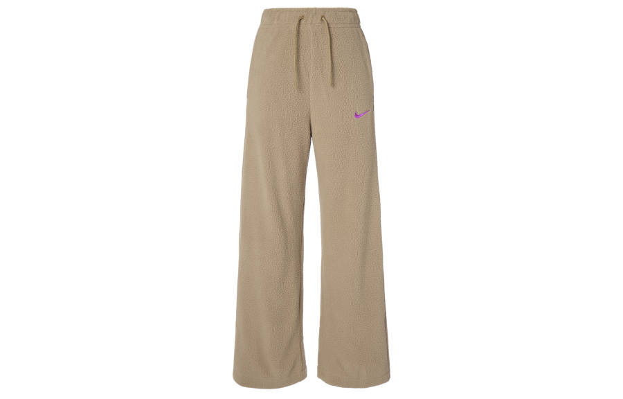 Nike Nike Knitted Sweatpants Women's Khaki Moderate Wide Leg Pants