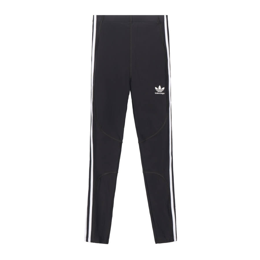 Balenciaga X Adidas Athletic Matte Spandex Leggings Black