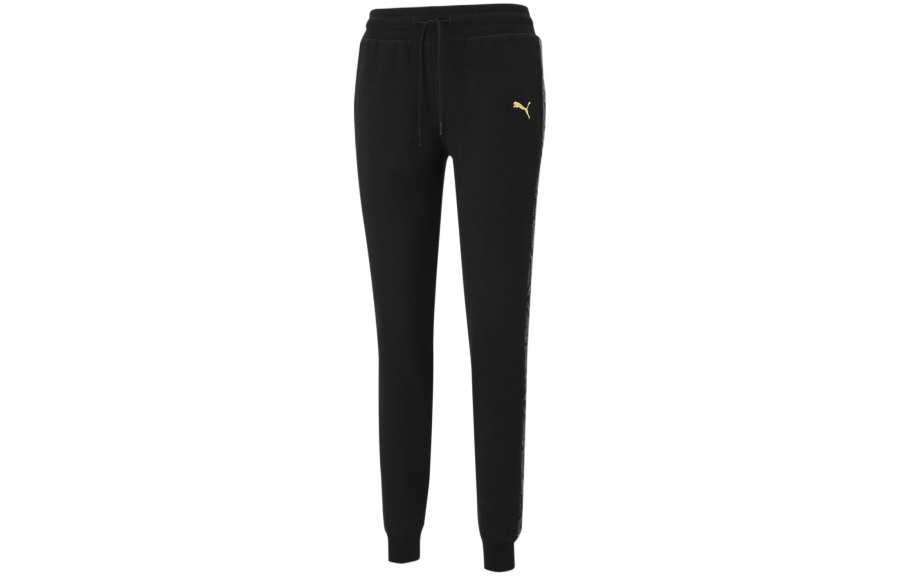 PUMA Casual Pants Women's Black Moderate Cuffed Pants
