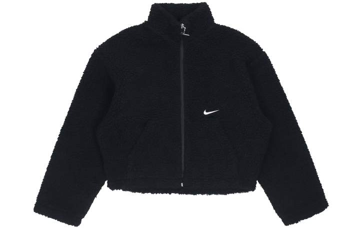 Nike Nike Cropped Coats Women's Black Stand Collar Moderate