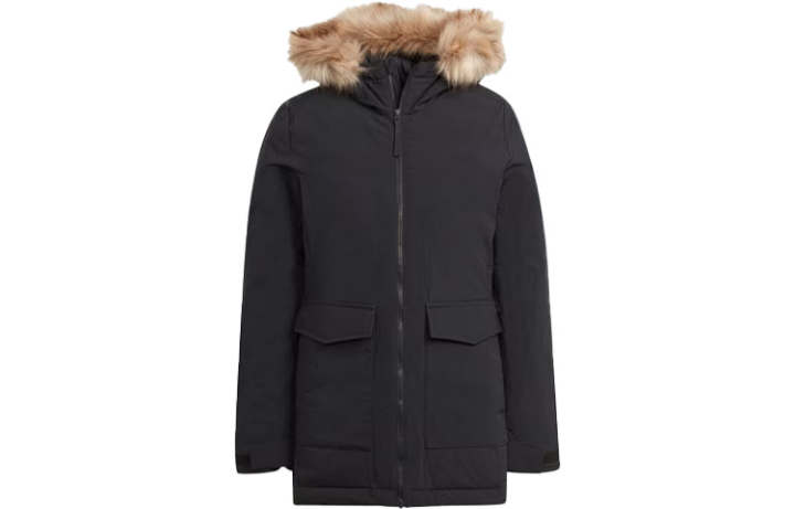 Adidas Adidas faux-fur hooded jacket