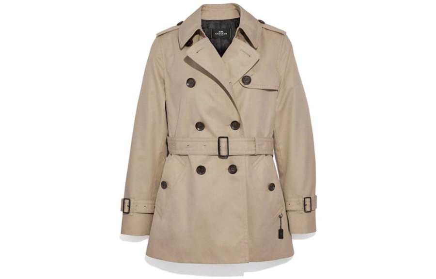 COACH Trench Coat Women's Khaki