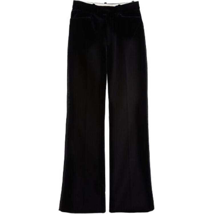 GUCCI Casual Pants Women's Black Moderate Straight Fit Pants